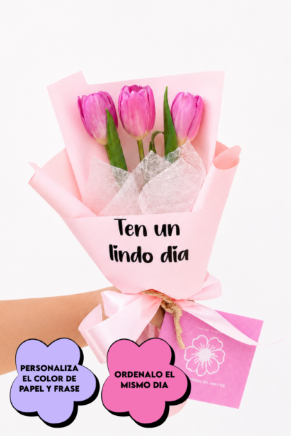 Ramo 3 tulipanes