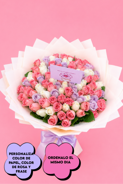 Ramo teku 100 rosas