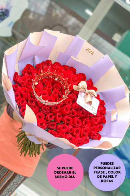 Ula 150 rosas con corona
