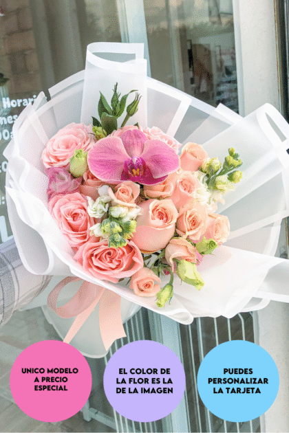 Ramo con orquidea