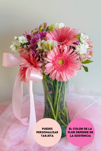 Florero Gerbera