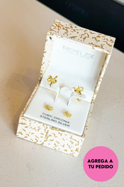 Set aretes moño