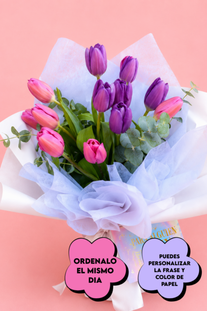 Ramo 15 tulipanes