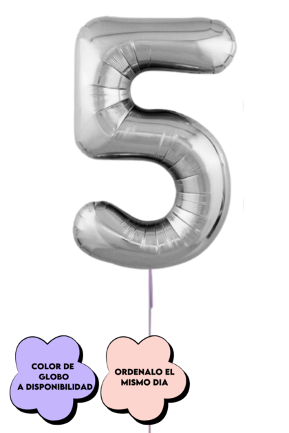 Globo de numero grande