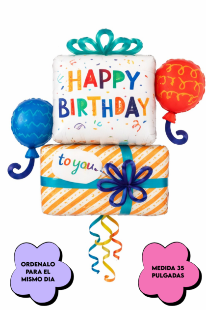 Globo Pastel Happy Birthday (Grande)