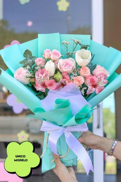 Ramo tulipanes menta