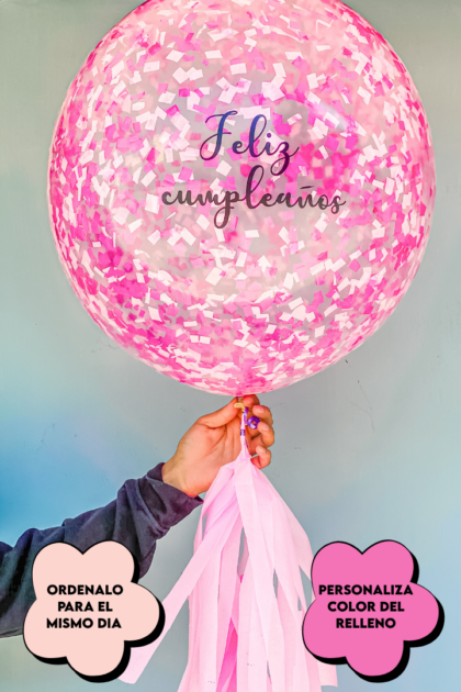 Globo de papelitos mediano